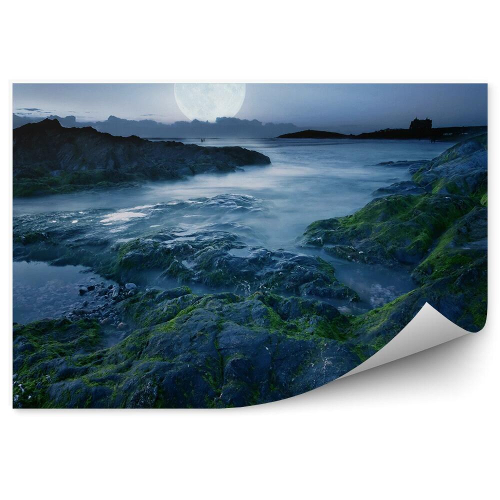 Decor fototapet Stânci Mare Cer Stele Nori