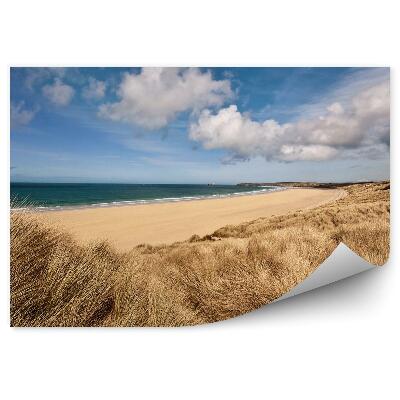 Fototapet Plaja Cornwall Ocean Cer Nori