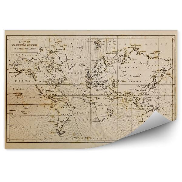 Fototapet perete Harta Lumii Vechi