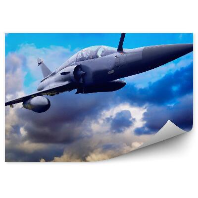 Fototapet perete Cerul avion militar nori
