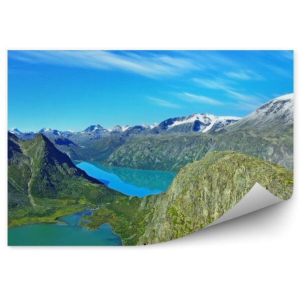 Fototapet perete Peisaj montan pitoresc din Norvegia