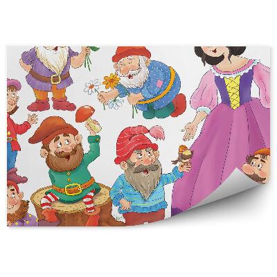 Decor fototapet Pitici natura ciuperci fata fundal alb