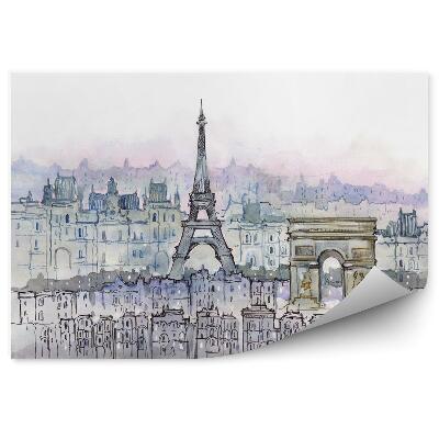 Fototapet vintage Turnul Eiffel Din Paris