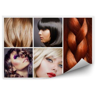 Fototapet perete Colaj de păr. Coafuri