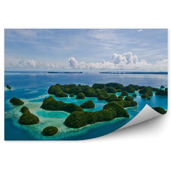 Fototapet perete 70 De Insule Palau Ocean Cer Nori