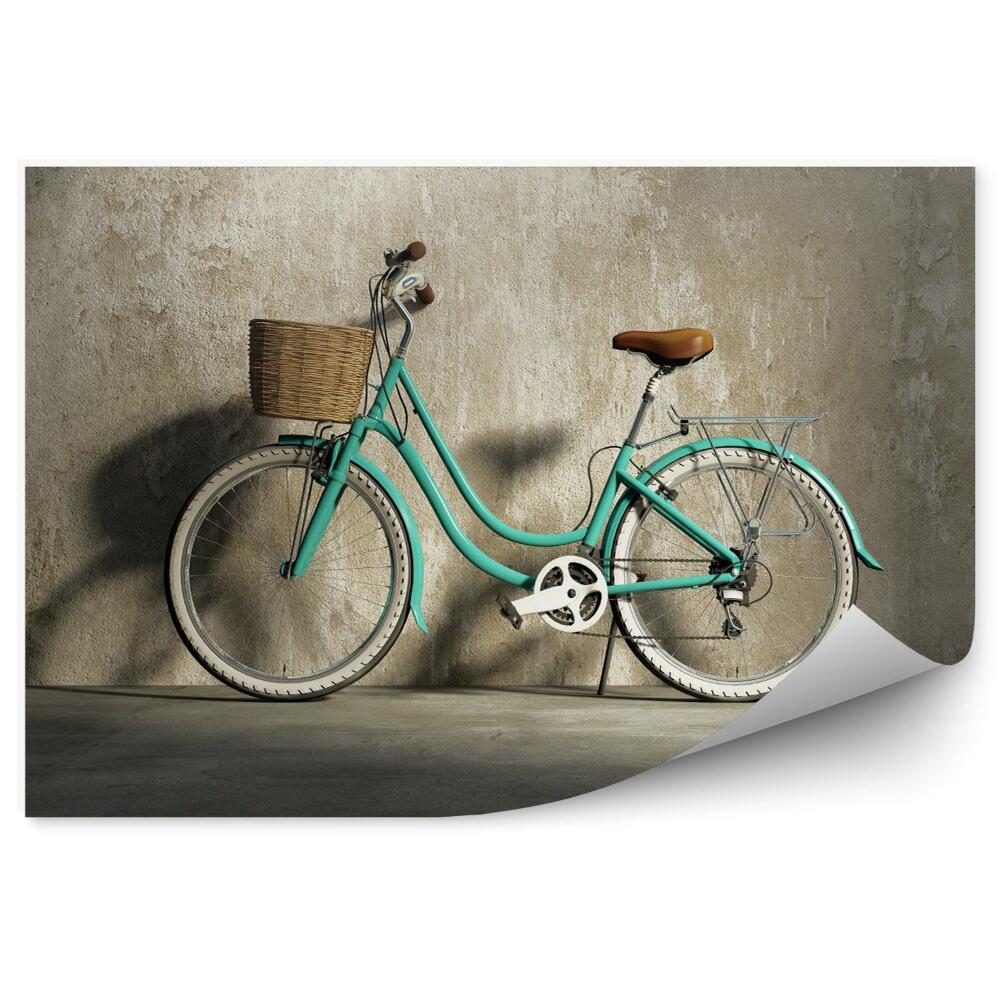 Fototapet vintage Bicicleta De Oraș Verde Mentă