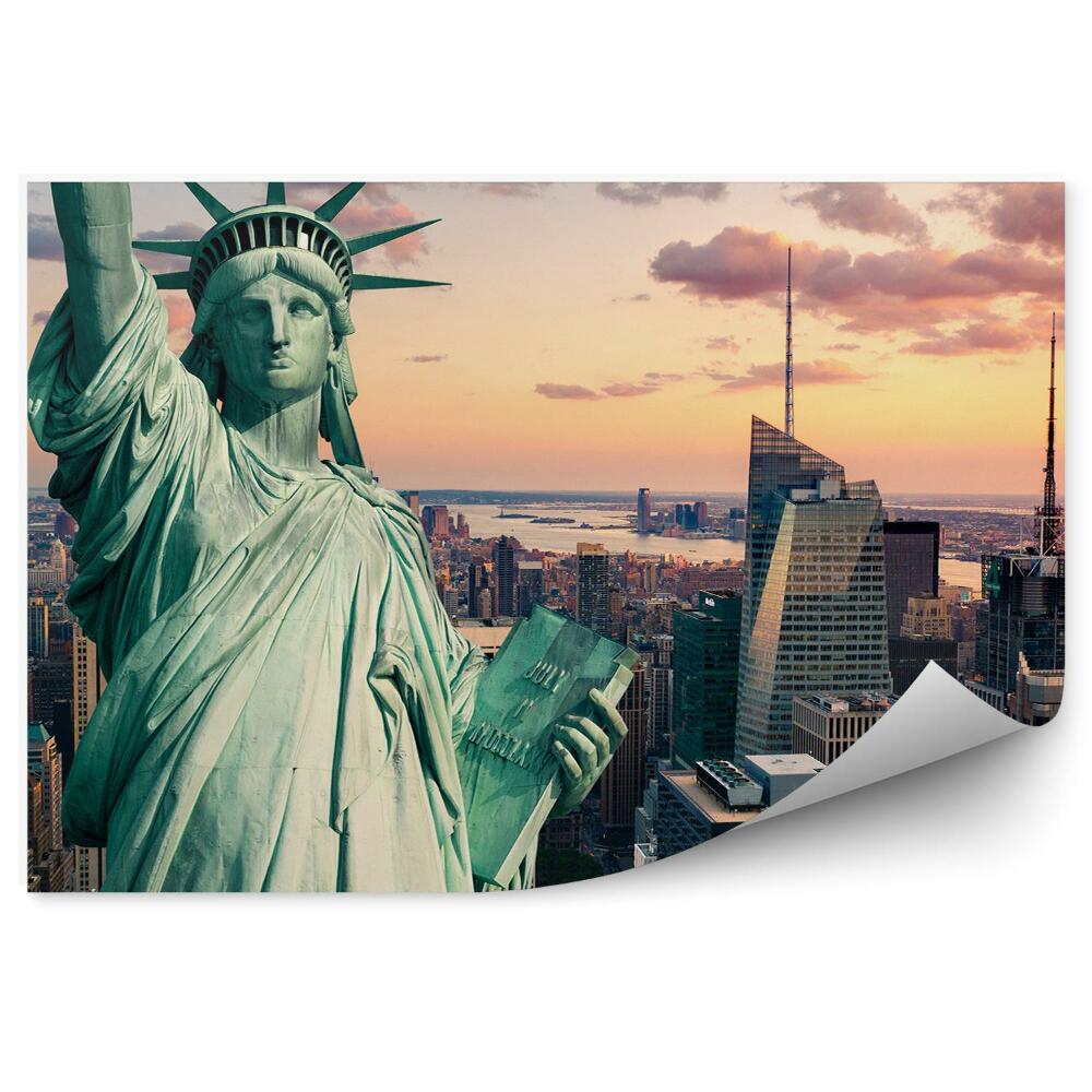 Fototapet vintage Vedere la Statuia Libertății New York