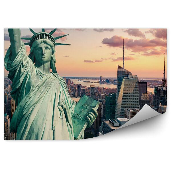 Fototapet vintage Vedere la Statuia Libertății New York