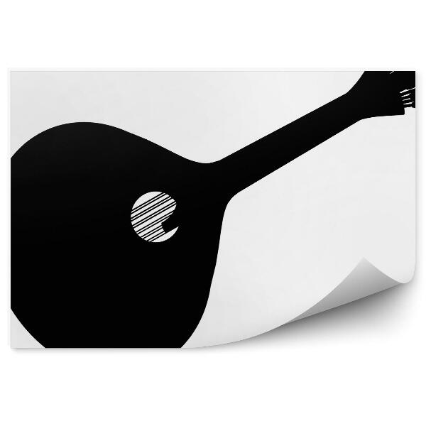 Fototapet perete Umbra Chitara Portugheza Fado Forma Neagra