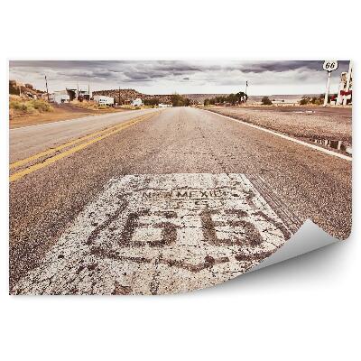 Fototapet Vechi drum 66th street cer înnorat