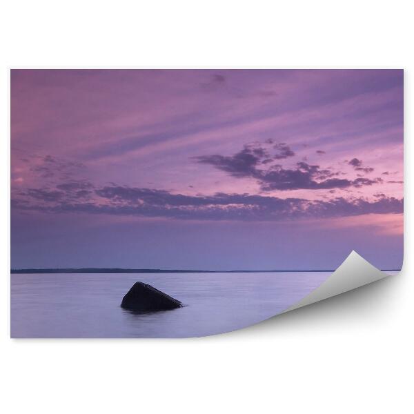 Decor fototapet Boulders Ocean Apus De Soare Nori