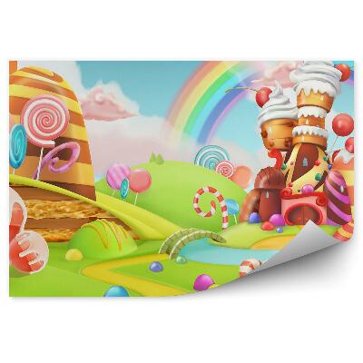 Fototapet perete Bomboane dulce pământ colorat