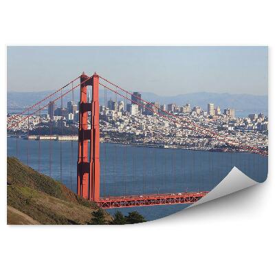 Fototapet perete Golden Gate Ocean Munți Clădiri Cer Podul San Francisco