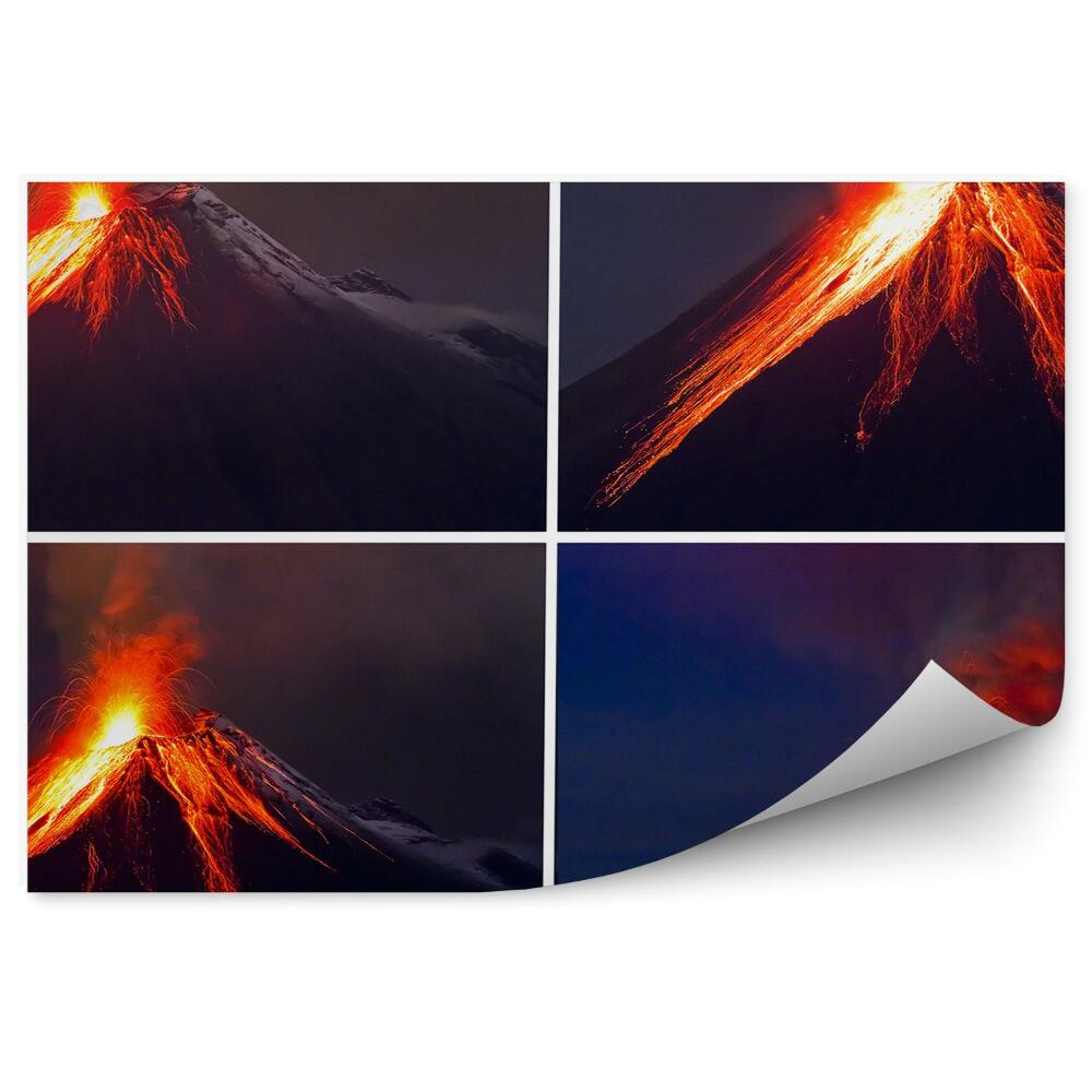 Decor fototapet Colaj De Erupție A Vulcanului Tungurahua