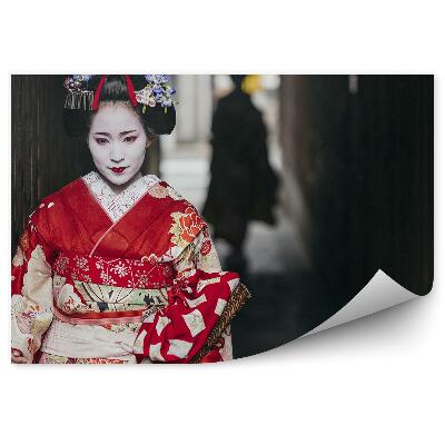 Fototapet perete Coridor tunel femeie gheisha kimono