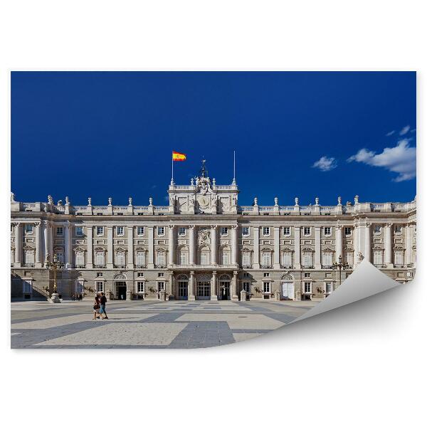 Fototapet Palatul Madrid Spania Arhitectura Steagul