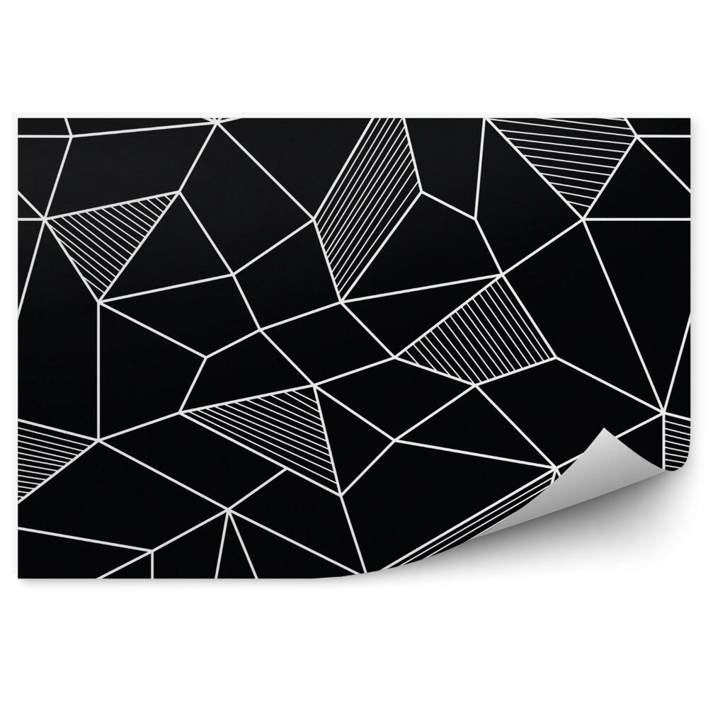 Fototapet Model geometric alb-negru