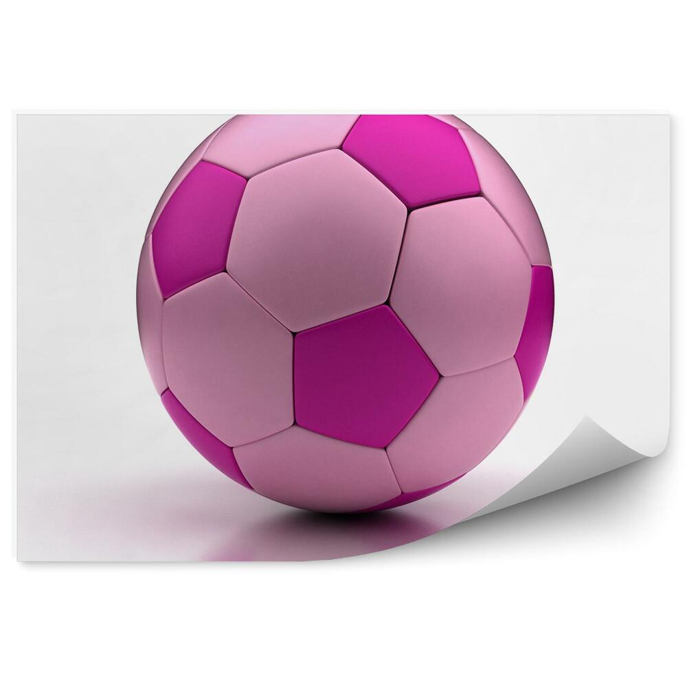 Fototapet pentru perete Minge de fotbal roz
