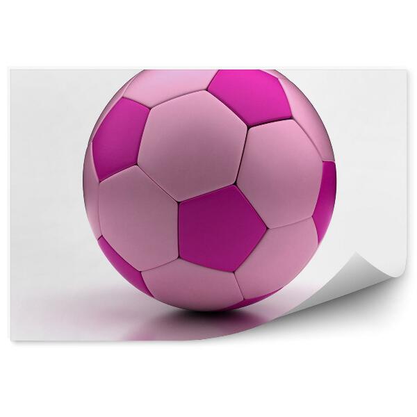 Fototapet pentru perete Minge de fotbal roz