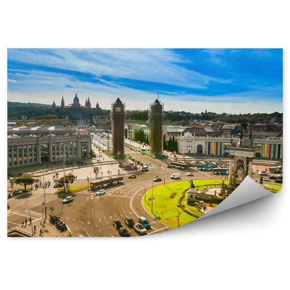 Fototapet perete Centrul orașului Barcelona, piața principală a orașului