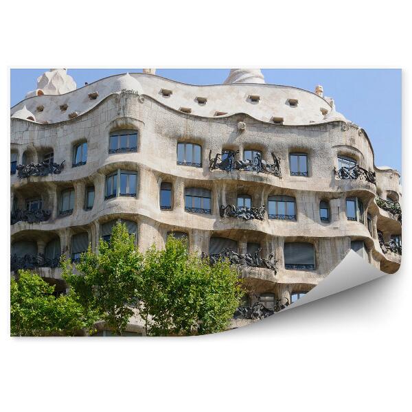 Fototapet vintage Forme arhitecturale de clădire Barcelona