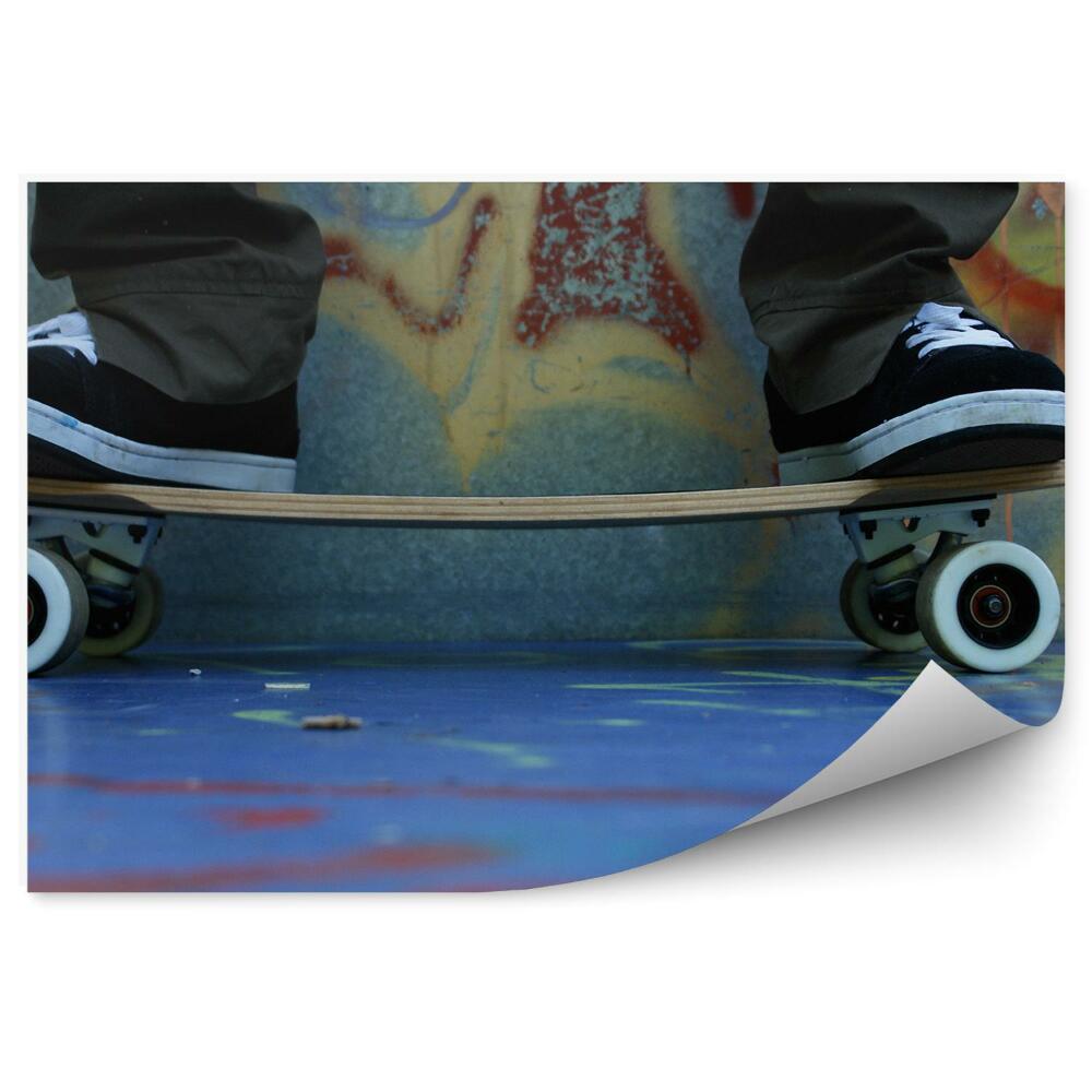 Decor fototapet skateboard graffiti beton adolescent