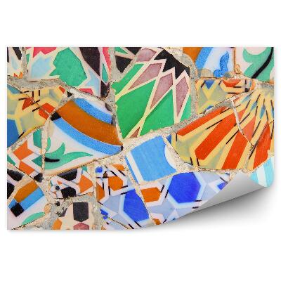 Fototapet vintage Mozaic Gaudi Barcelona