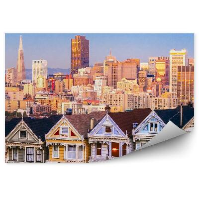 Fototapet vintage Clădiri Zgârie-Nori Cer California