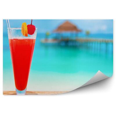 Fototapet pentru perete Red Drink Fruit Bridge Bridge Ocean
