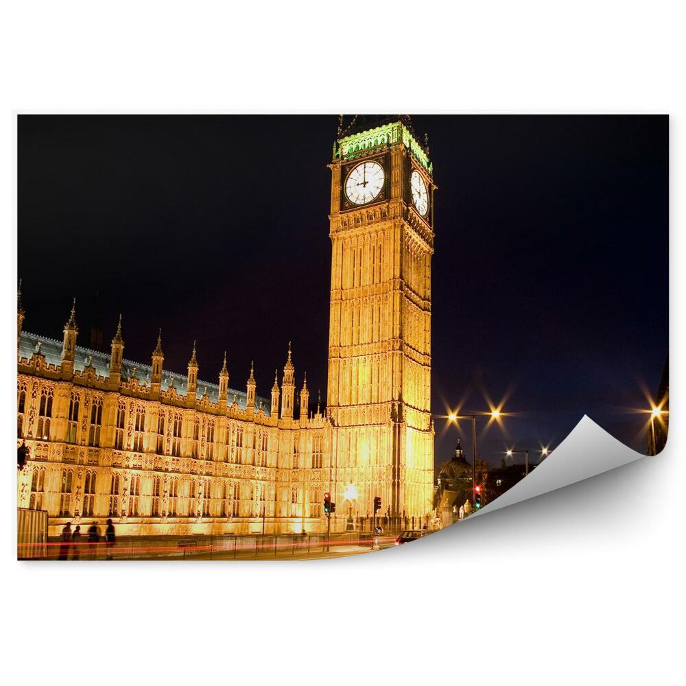 Decor fototapet Londra pe timp de noapte lumina lui Big Ben