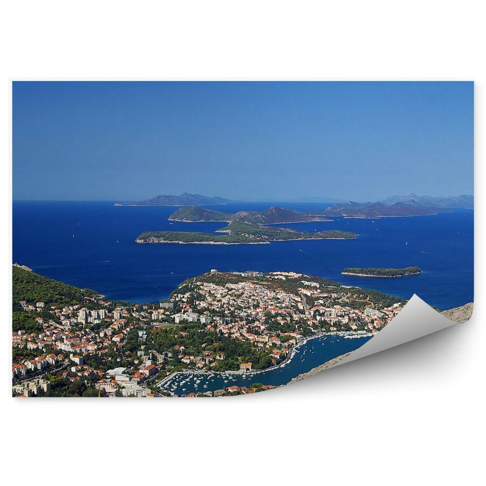 Decor fototapet Cladiri Insula Vedere La Mare Dubrovnik Croatia