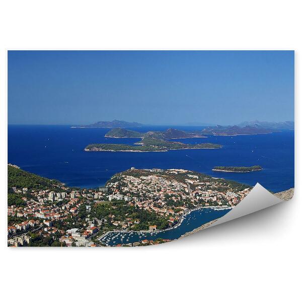Decor fototapet Cladiri Insula Vedere La Mare Dubrovnik Croatia