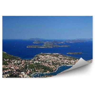 Decor fototapet Cladiri Insula Vedere La Mare Dubrovnik Croatia