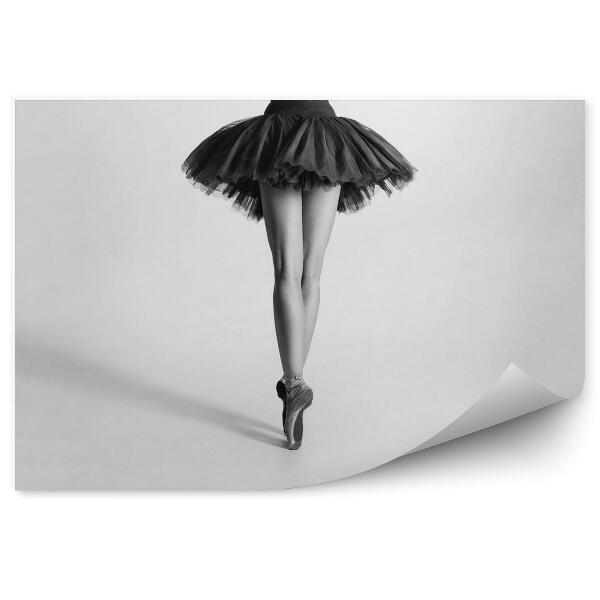 Fototapet perete Balerina alb-negru