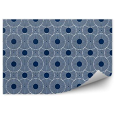 Fototapet Roți bleumarin și alb