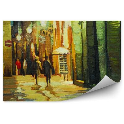 Fototapet vintage Cladiri Poza Oamenilor