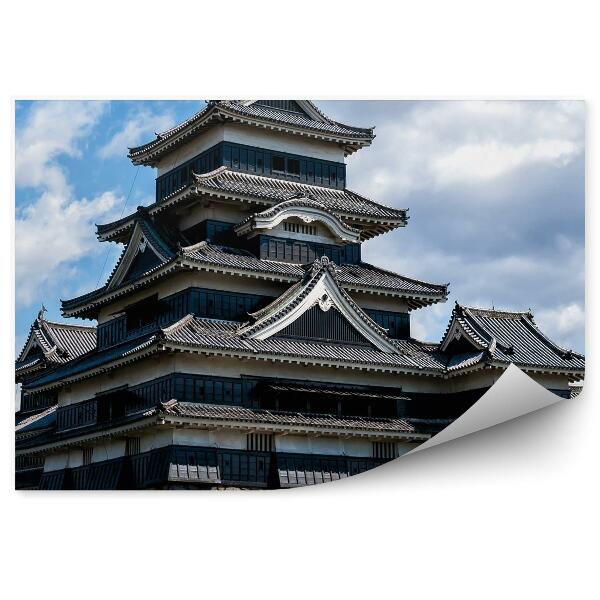 Fototapet perete castelul Matsumoto Japonia arhitectură asiatică