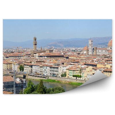 Fototapet vintage Vedere Aeriană Catedrala Din Florența Santa Maria Del Fiore Clădiri