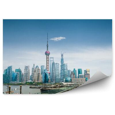 Decor fototapet Zgârie-Nori Din Shanghai, Platformă De Vizualizare A Oceanului, Nori