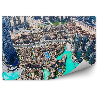 Fototapet vintage Vedere Aeriană Zgârie-Nori Ocean Dubai