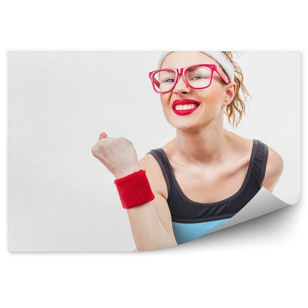 Fototapet Femeie ochelari de fitness
