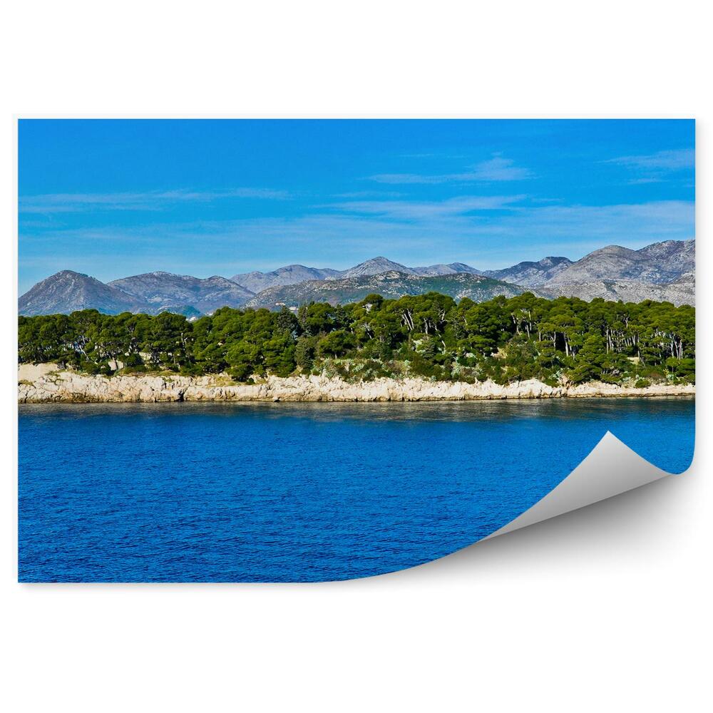 Fototapet pentru perete Insula Dubrovnik Peisaj De Apă Verde