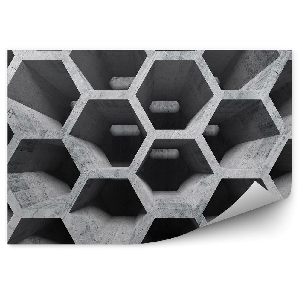 Decor fototapet Perspectivă De Fagure De Beton