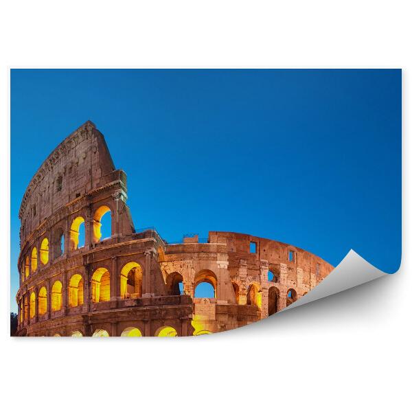 Fototapet perete Fotografii de seară ale monumentelor Colosseum Italia