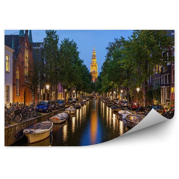 Fototapet Canal Din Amsterdam