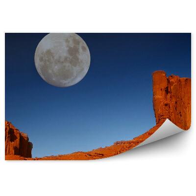 Fototapet pentru perete Valley Stâncă Cerul De Lună Din Arizona Utah