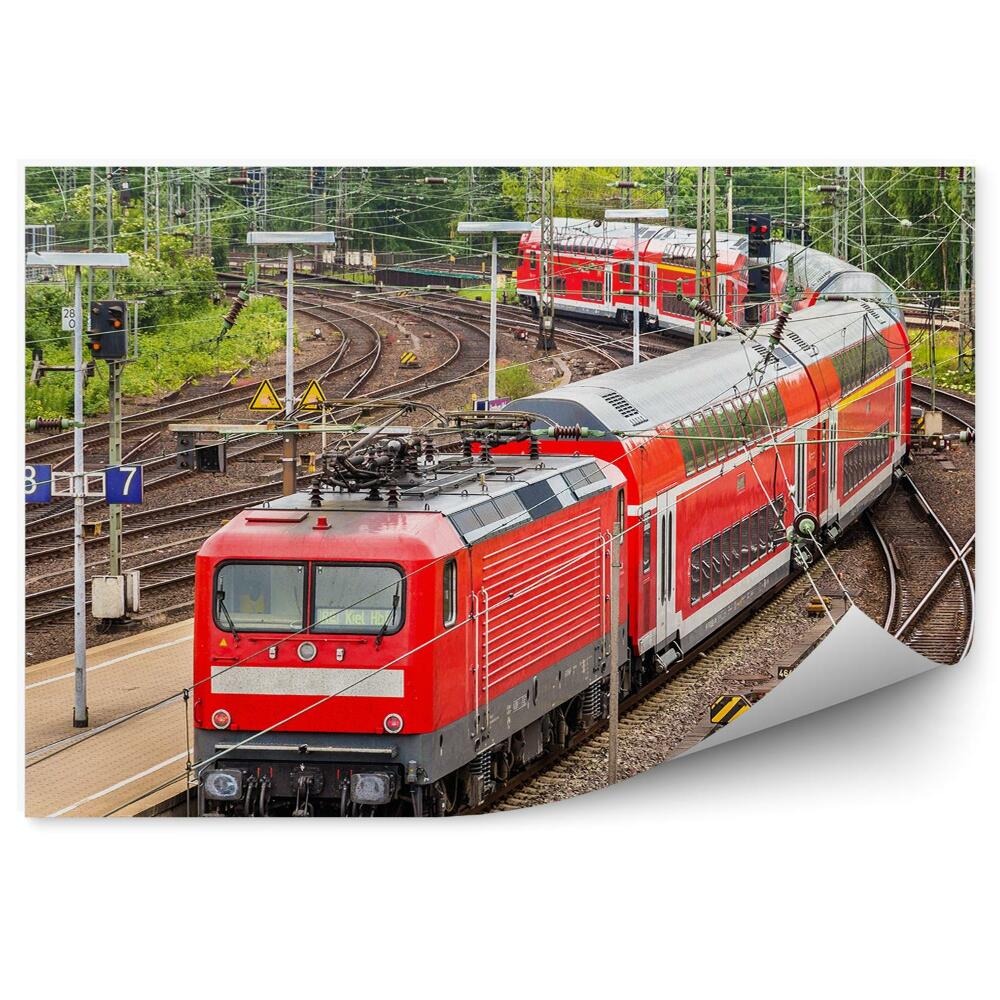 Fototapet Tren expres regional în Hamburg