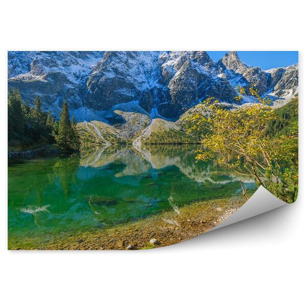 Decor fototapet Reflectarea În Oglindă A Munților Tatra În Morskie Oko