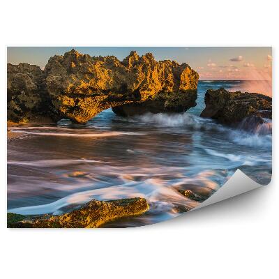 Fototapet perete Valuri De Coral Răsărit În Oceanul Atlantic