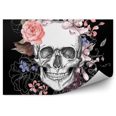 Decor fototapet Craniu Și Flori